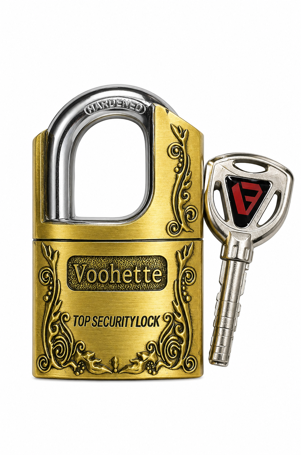 Lacăt Voohette 50 mm cu cheie, Anti-rugină, Anti-găurire, Rezistent la foc