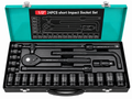 Set tubulare de impact 1/2", 24 piese, 8–32 mm, Cr-Mo, cutie metalică
