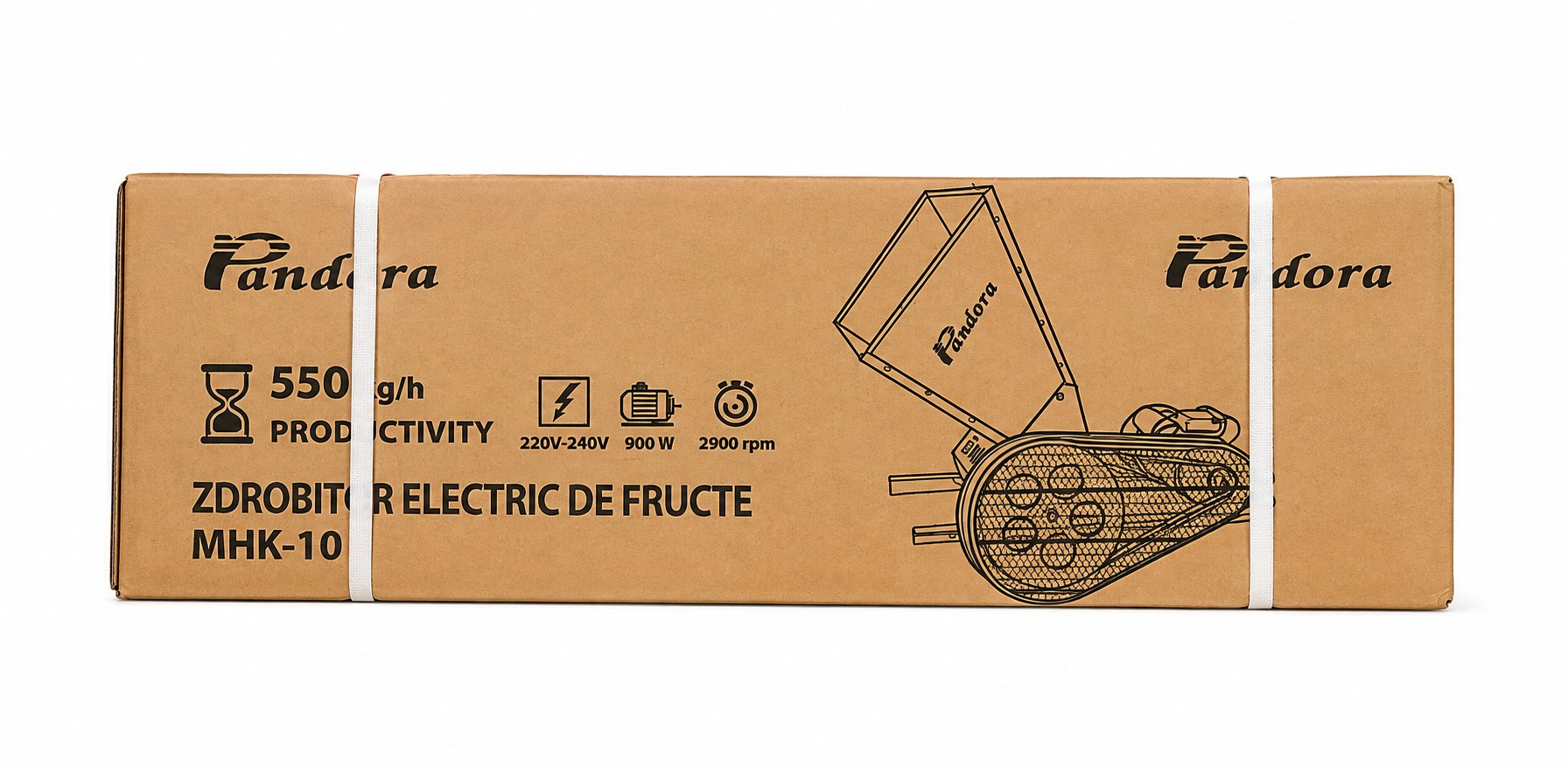 Zdrobitor electric de fructe PANDORA 2900 RPM - 900W