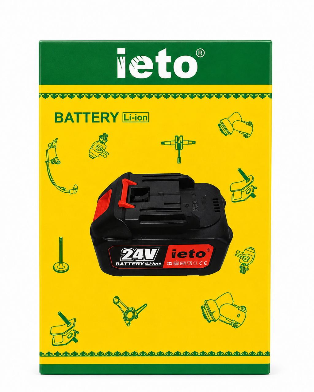 Acumulator Ieto 24V-2Ah, Li-ion, pentru Scule Electrice