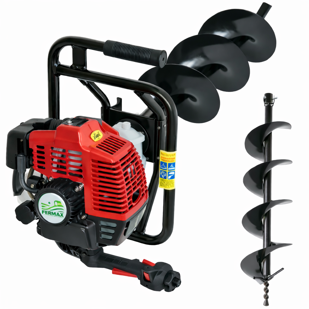 Motoburghiu pamant Fermax, 4.7CP, Burghiu 150mmx800mm