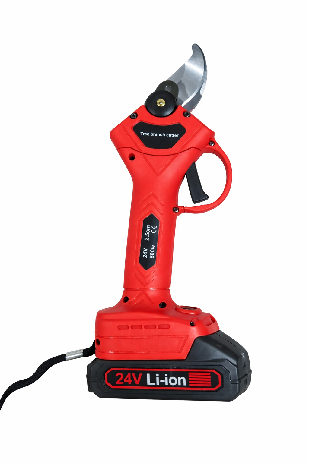 Foarfecă electrică de grădină 24V Li-Ion, 500W, deschidere 25 mm – pentru tăiere crengi